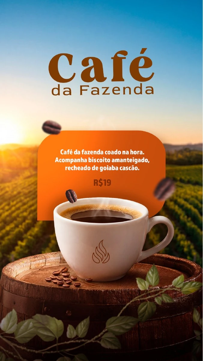 Café — página 19 do cardápio original